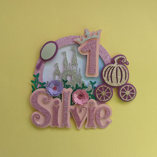 Personalised princess cake topper