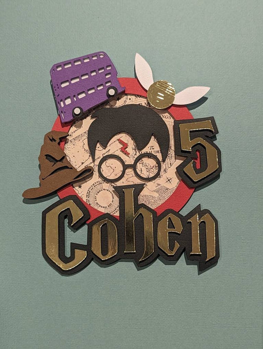 Personalised Wizard cake topper