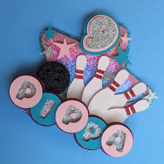 Ten pin Bowling cake topper
