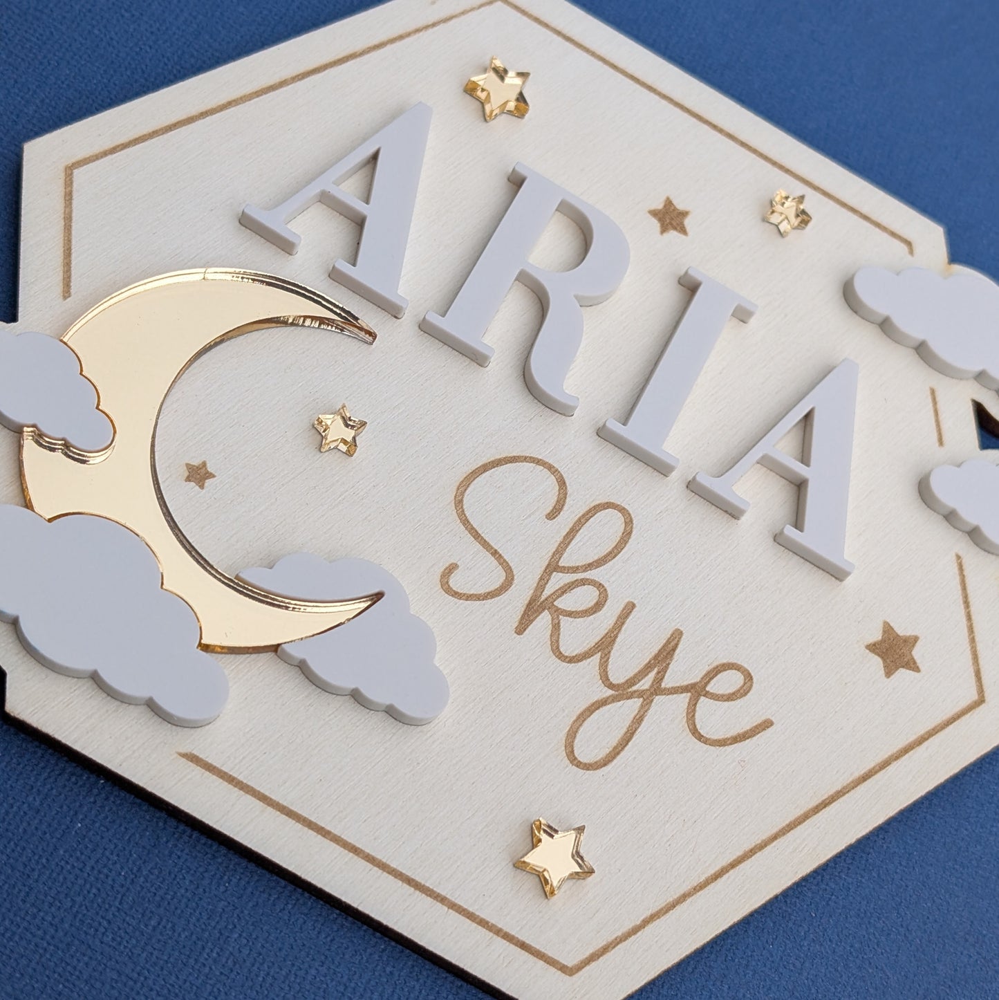 Wooden Baby Name Sign