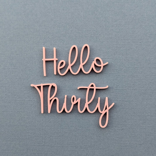 Personalised custom wording acrylic cake topper or charm in Sunshine font