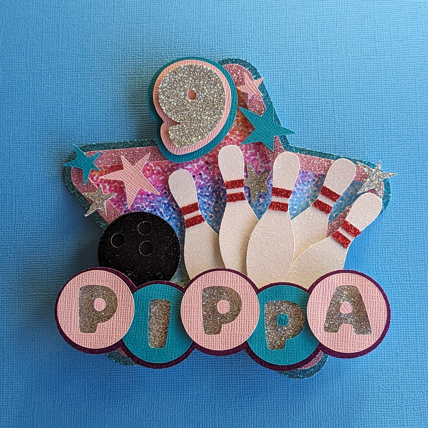 Ten pin Bowling cake topper