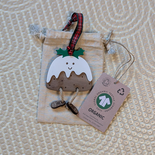 Stanley the Christmas pud hanging ornament