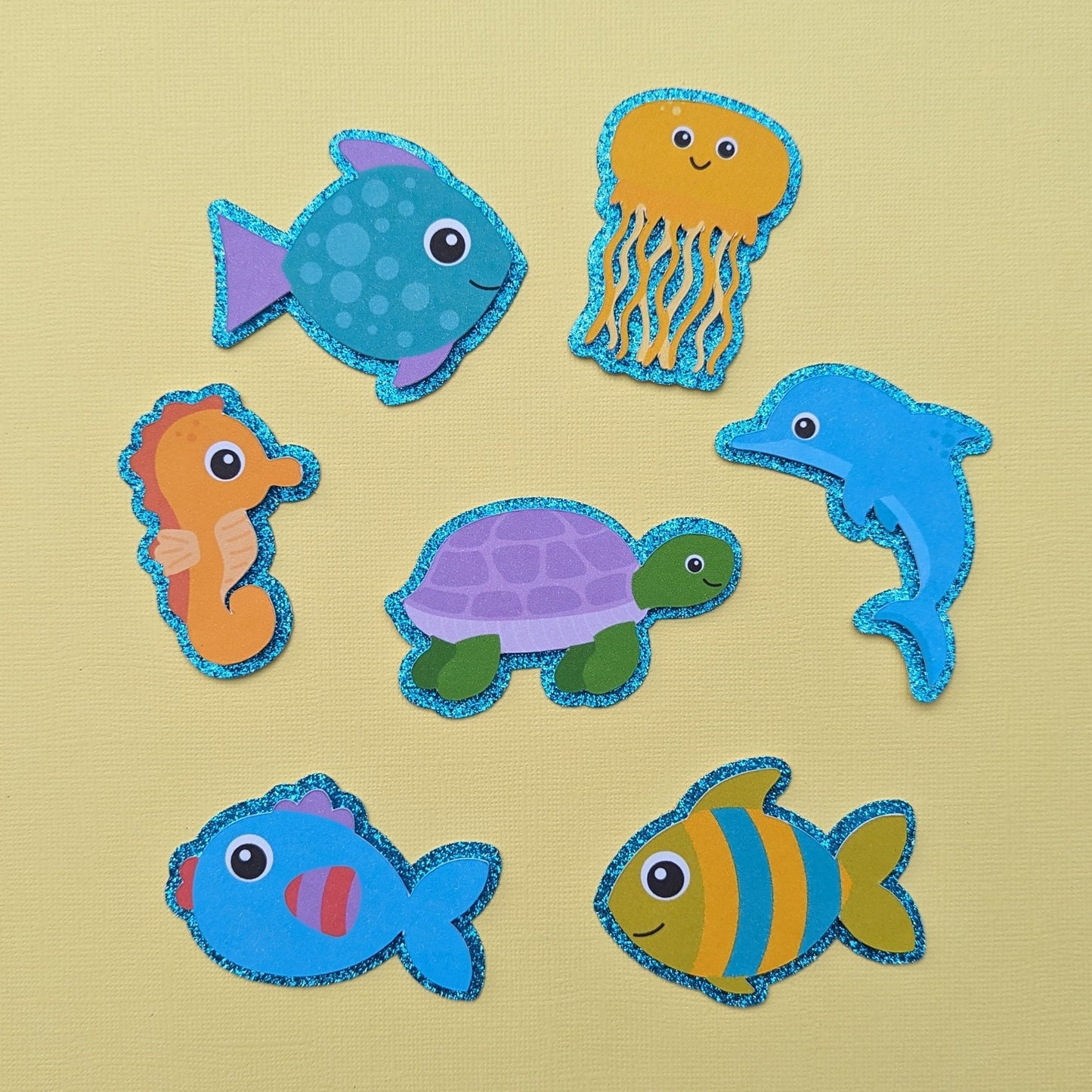 Personalised ocean under the sea cake topper