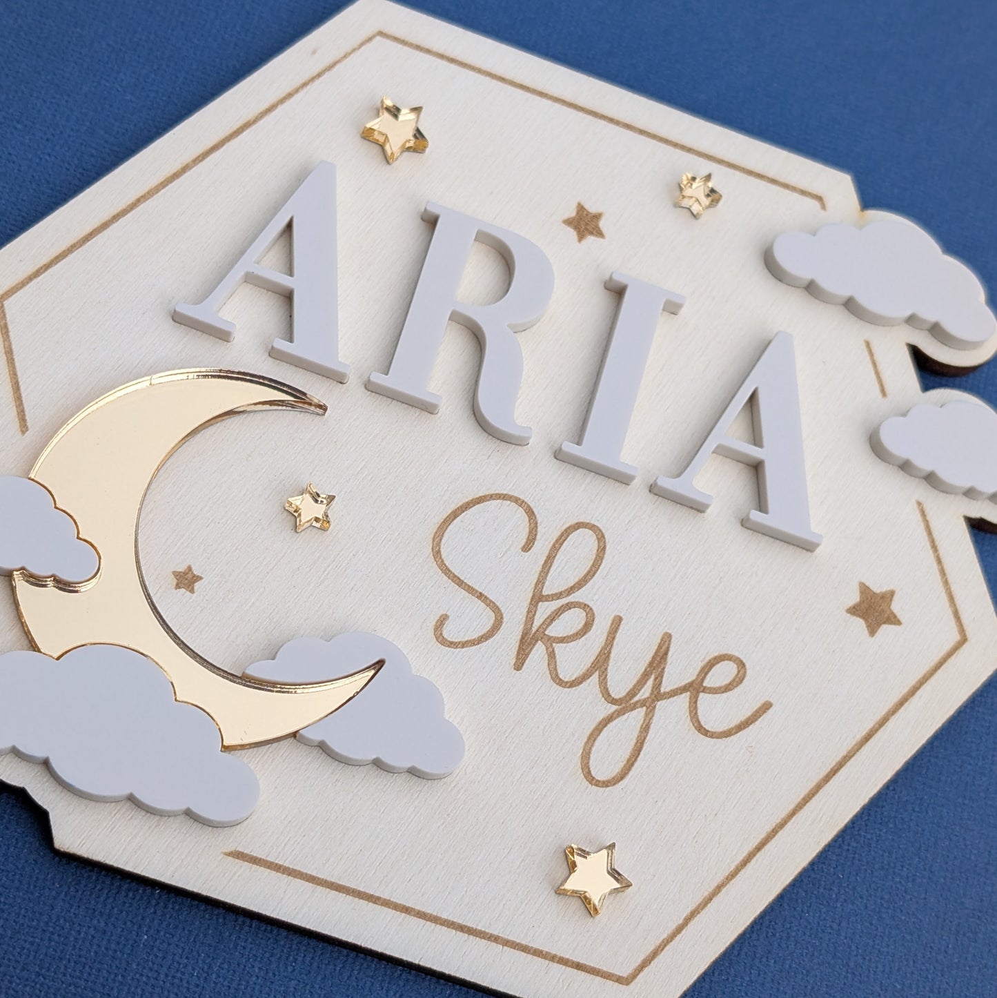 Wooden Baby Name Sign