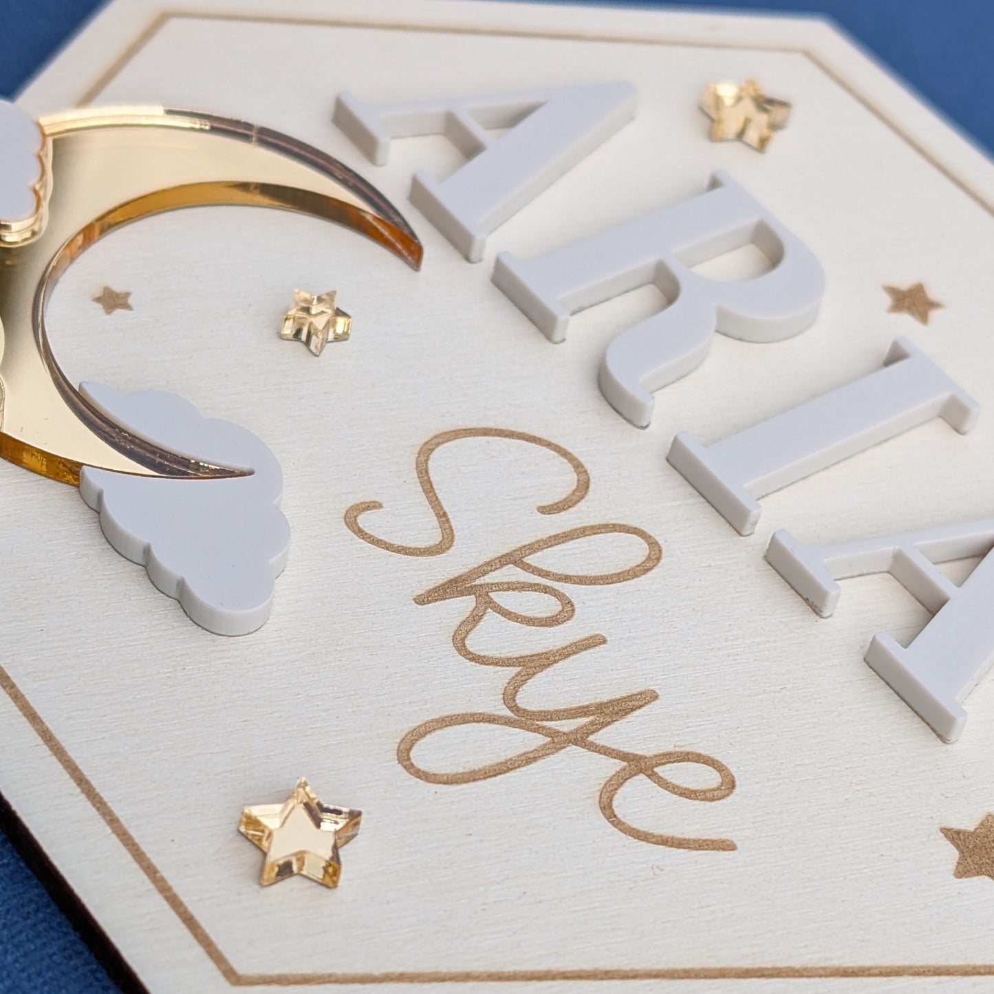 Wooden Baby Name Sign