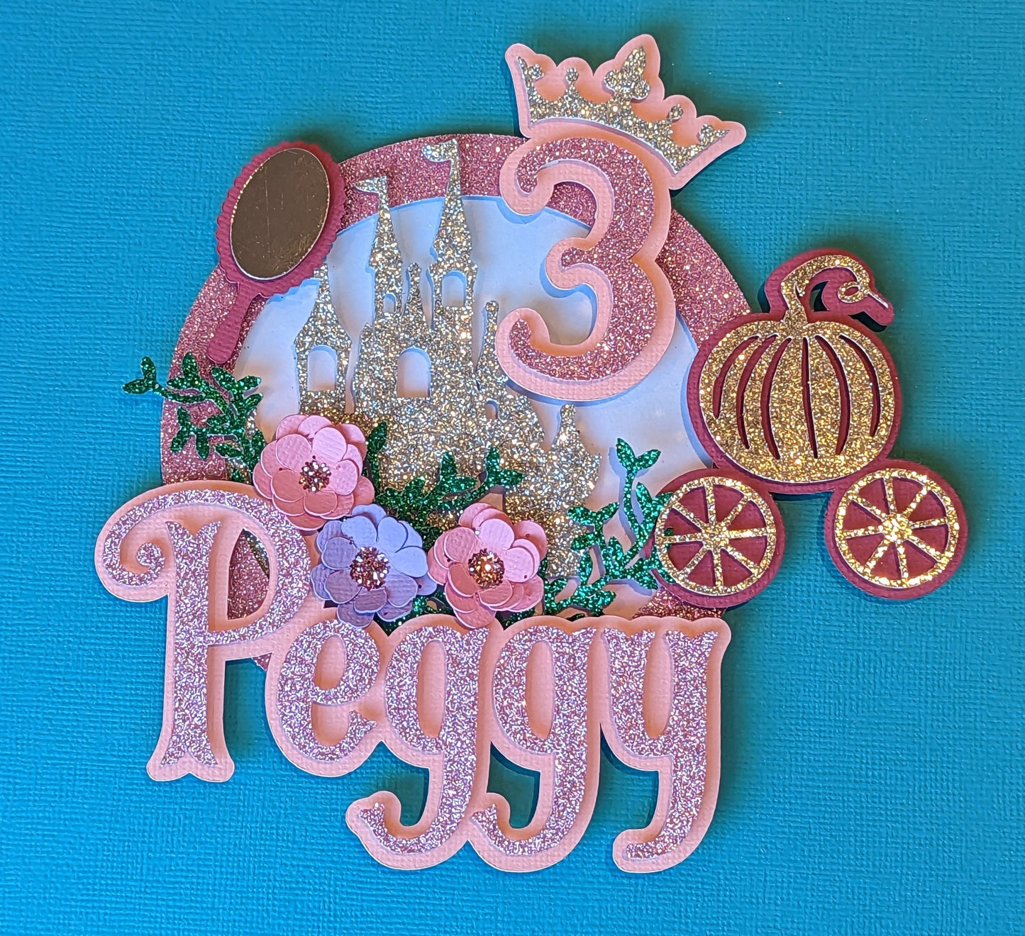 Personalised princess cake topper