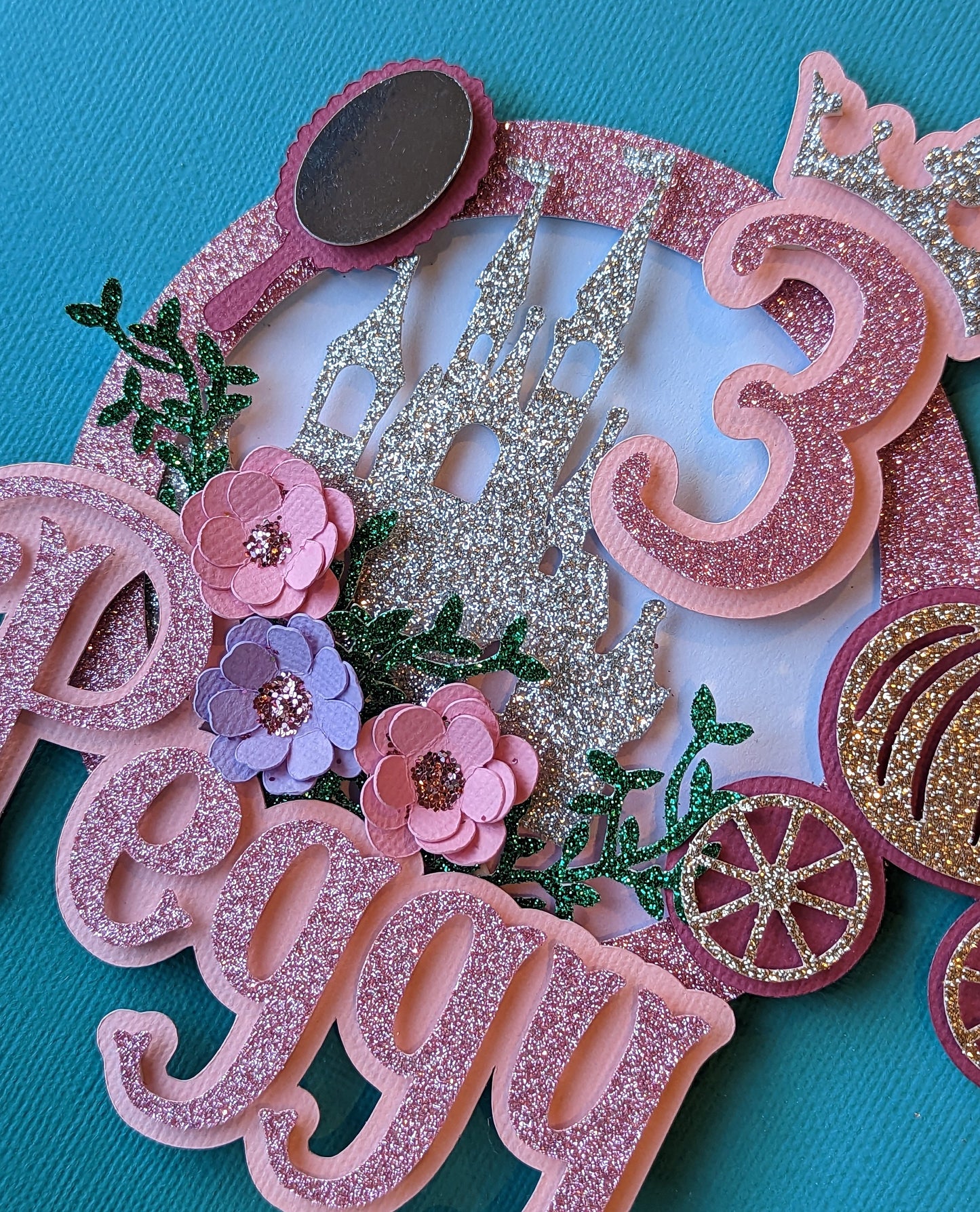 Personalised princess cake topper