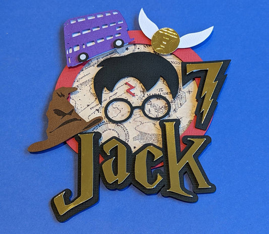 Personalised Wizard cake topper