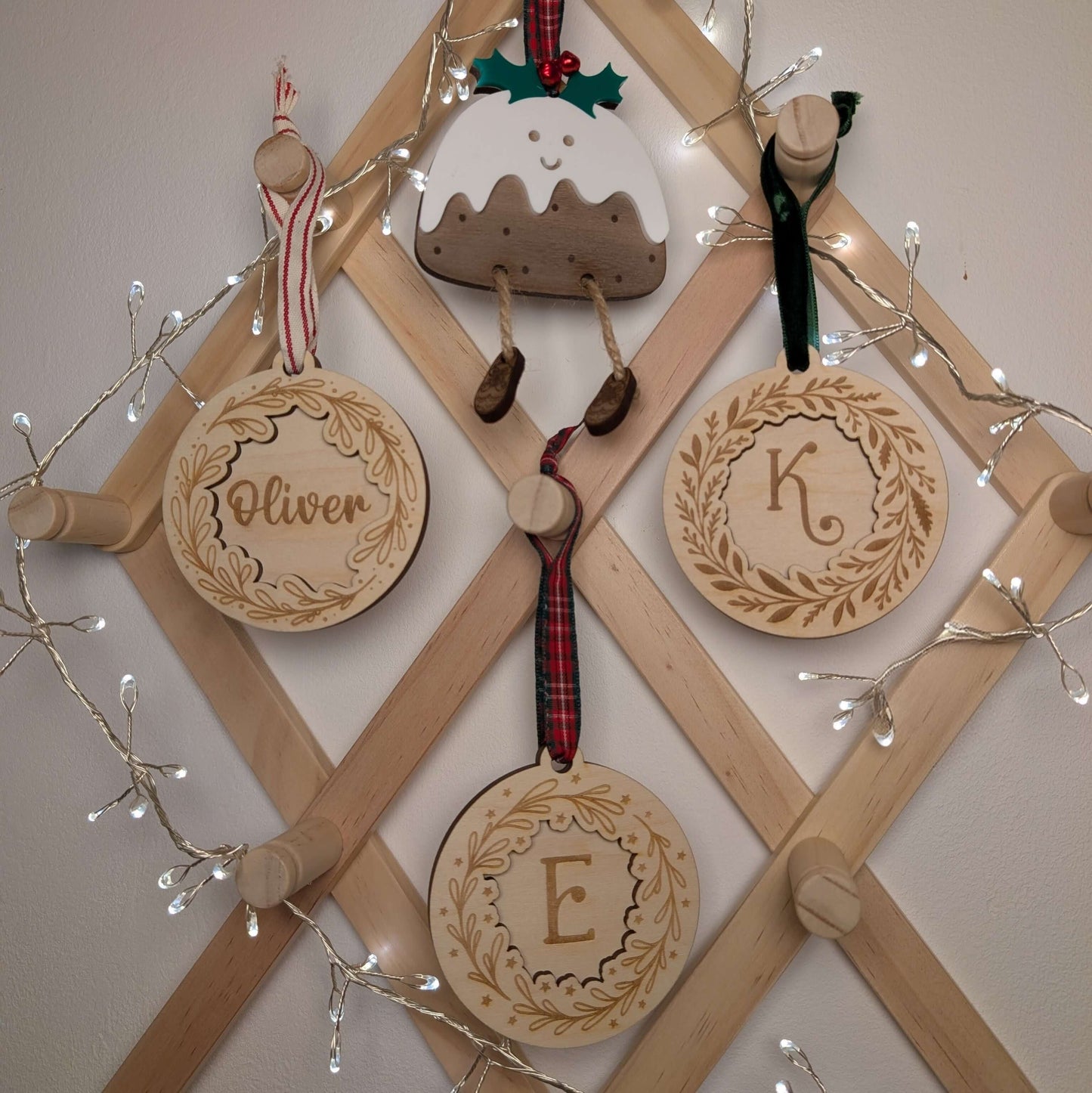 Stanley the Christmas pud hanging ornament