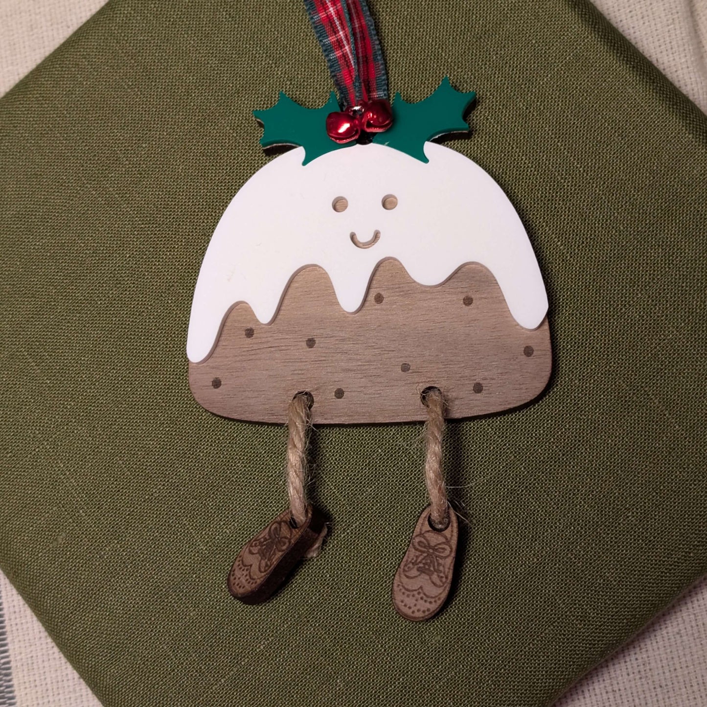 Stanley the Christmas pud hanging ornament