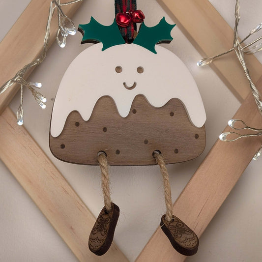 Stanley the Christmas pud hanging ornament