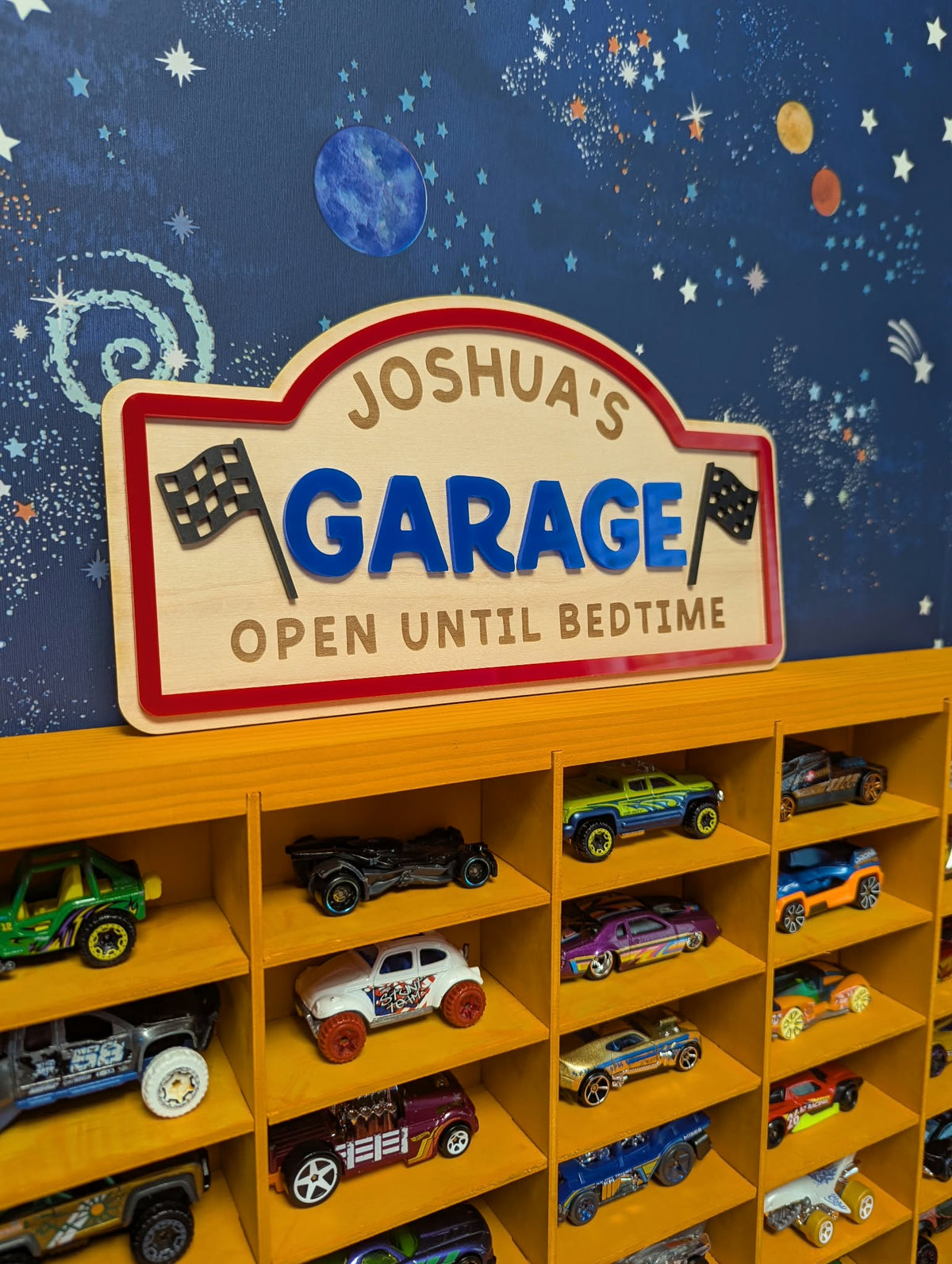 Garage playroom sign